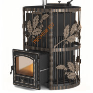 Чугунная банная печь Эверест Ковка 24 (280) ЗК