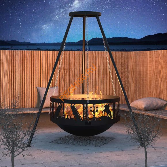 Чугунная Костровая чаша Везувий Fantastic D 700 Антик Чугунная Костровая чаша Везувий Fantastic D 700 Антик