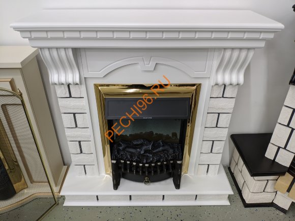 Электрокамин InterFlame Бэлси с очагом Fobos LUX BLACK