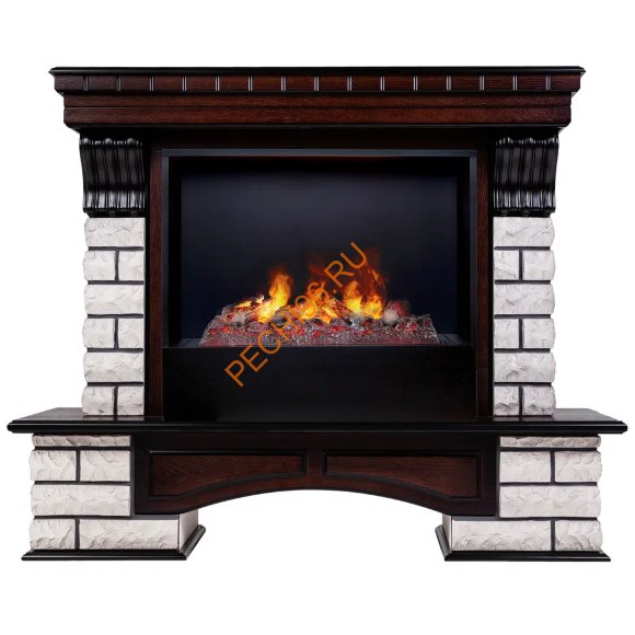 Электрокамин RealFlame Country Rock 26 AO с Black вставкой + 3D Cassette 630