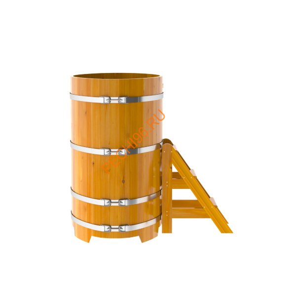 Купель для бани BentWood овальная из лиственницы Рустик, 0,80х1,42 м