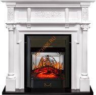 Электрокамин Royal Flame Oxford белый с очагом Majestic FX M Электрокамин Royal Flame Oxford белый с очагом Majestic FX M