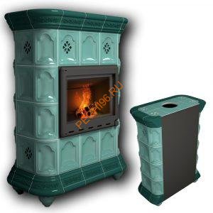 Печь-камин КимрПечь Истра пристенный Волна Печь-камин КимрПечь Истра пристенный Волна