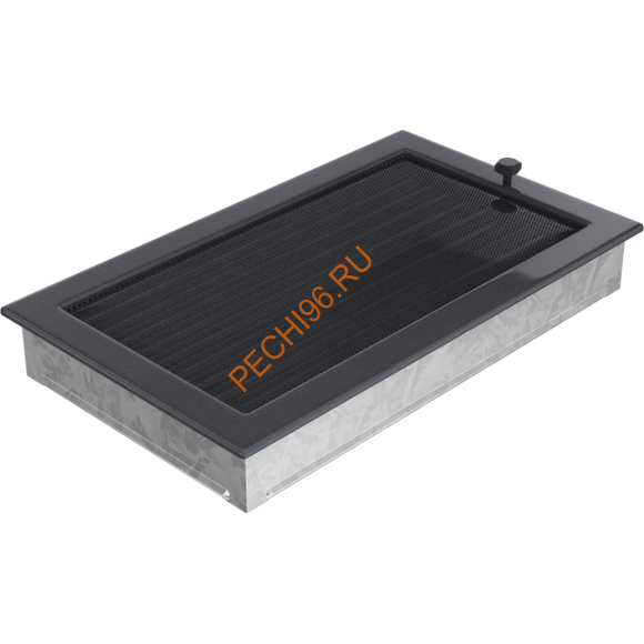 Вентиляционная решетка Kratki 37GX 170х370 мм графит