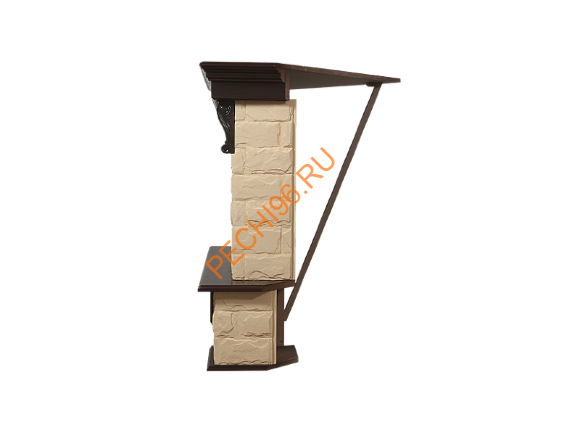 Электрокамин Electrolux Sphere Plus EFP/P-3320RLS с порталом Firelight Forte 30U угловой, камень бежевый, темный дуб Электрокамин Electrolux Sphere Plus EFP/P-3320RLS с порталом Firelight Forte 30U угловой, камень бежевый, темный дуб