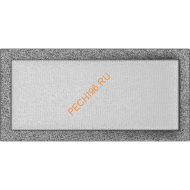 Вентиляционная решетка Kratki 22/45CS 220х450 мм черная/серебро