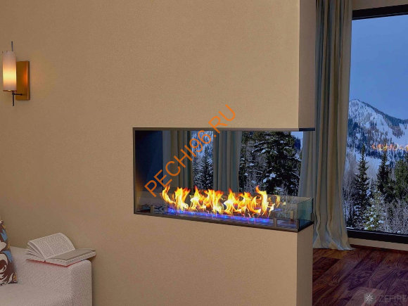 Биокамин ZeFire STANDART торцевой сквозной 900