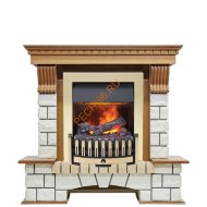 Электрокамин Dimplex Pierre Luxe с очагом Danville Brass FB2 дуб/ белый Электрокамин Dimplex Pierre Luxe с очагом Danville Brass FB2 дуб/ белый