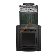 Печь банная Атмосфера XL Верде Гватемала ламель+сетка, с тоннелем
