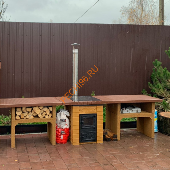 Стол мойка Барбекю центр Боярыня песочный