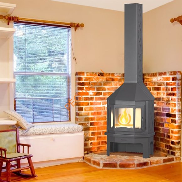 Печь-камин ЭкоКамин Мюнхен пристенно-угловой Печь-камин ЭкоКамин Мюнхен пристенно-угловой