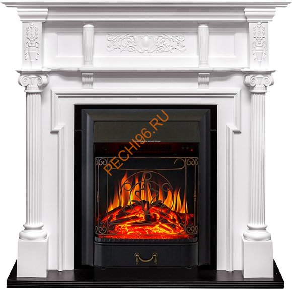 Электрокамин Royal Flame Oxford белый с очагом Majestic FX