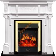 Электрокамин Royal Flame Oxford белый с очагом Majestic FX