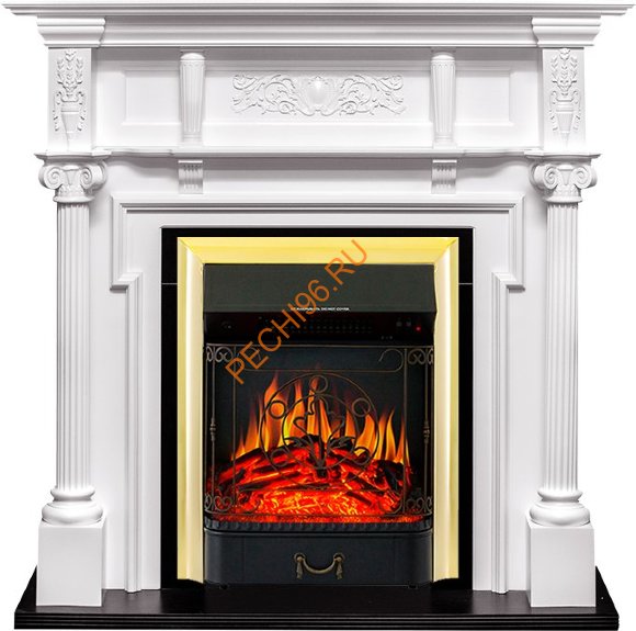 Электрокамин Royal Flame Oxford белый с очагом Majestic FX