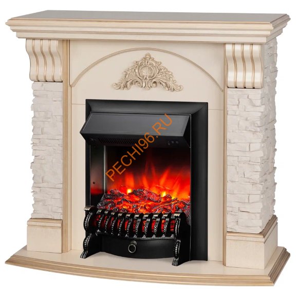 Электрокамин RealFlame Athena WT с очагом Fobos Lux BL Электрокамин RealFlame Athena WT с очагом Fobos Lux BL