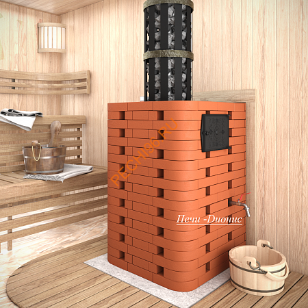 Печь банная Теплосталь Емельяныч с закрытой каменкой под обкладку, чугунная дверца ДТ-4P Печь банная Теплосталь Емельяныч с закрытой каменкой под обкладку, чугунная дверца ДТ-4P