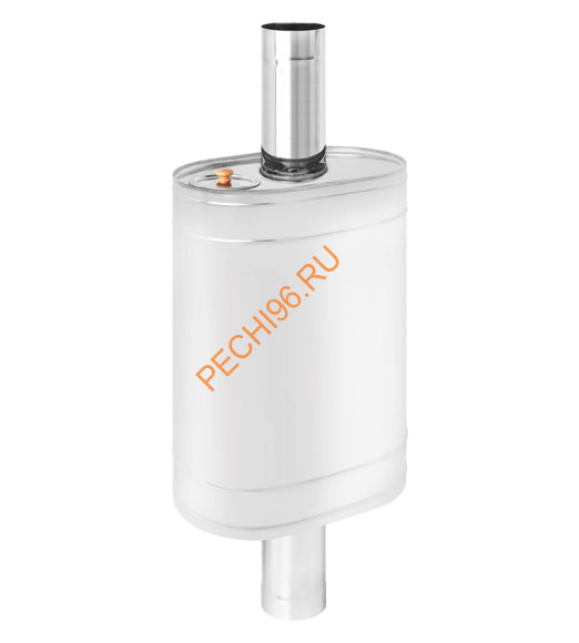 Бак на трубе Везувий нержавейка 55л d115 (AISI 439) овальный