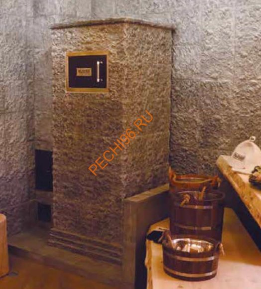 Печь банная газовая KLOVER RT-20RV 310S Талькомагнезит Скала с прямыми углами