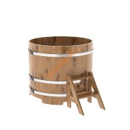 Купель для бани BentWood круглая из дуба Рустик, D1,17м Купель для бани BentWood круглая из дуба Рустик, D1,17м
