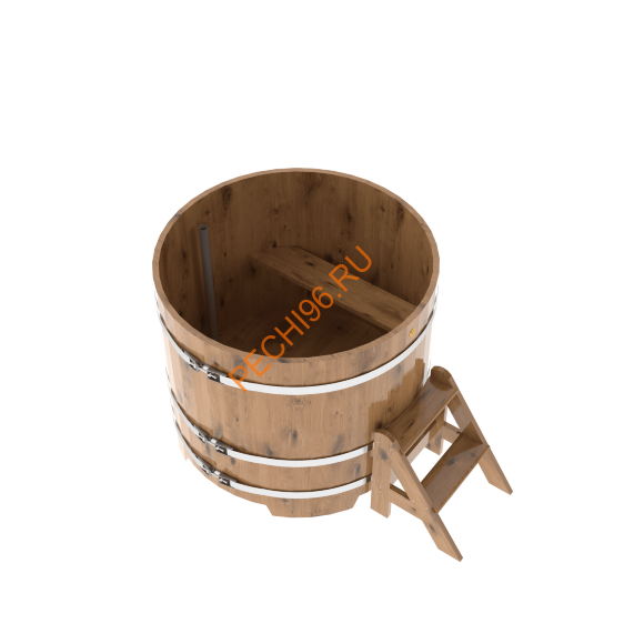 Купель для бани BentWood круглая из дуба Рустик, D1,17м