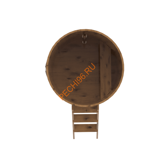 Купель для бани BentWood круглая из дуба Рустик, D1,17м