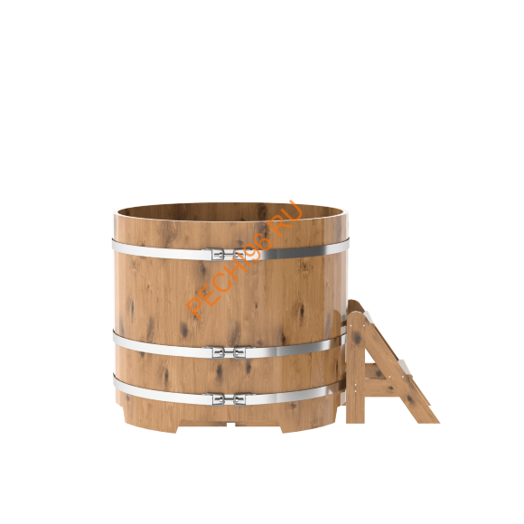 Купель для бани BentWood круглая из дуба Рустик, D1,17м