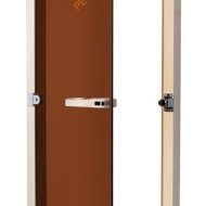 Дверь стеклянная Sawo «бронза» 730-3SGA 7/19, коробка осина, без порога