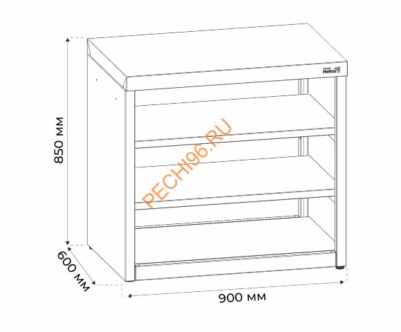 Модуль уличной кухни SMART-900 Стол