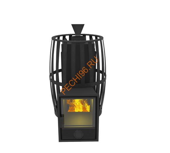 Печь-камин-сетка банная Витязь 18 Д-1 ЗК, сетка