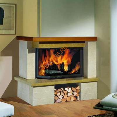 Дровяной камин EdilKamin NIZZA corner с топкой TEKNO 2N DX