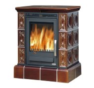 Печь-камин ABX Helvetia KP кафельный цоколь вставка Комбо