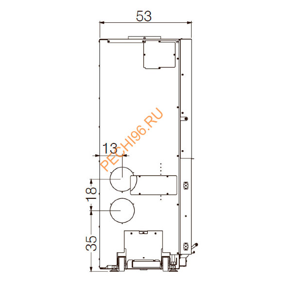 Каминная топка EdilKamin WINDO 120 N BIANCO