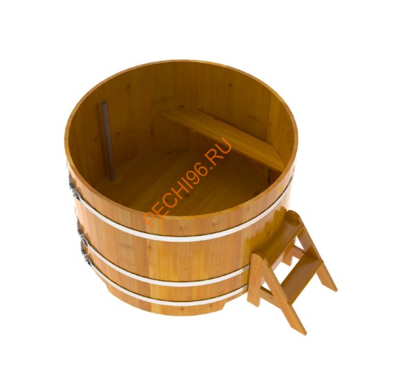 Купель для бани BentWood круглая из лиственницы рустик, h 1000мм