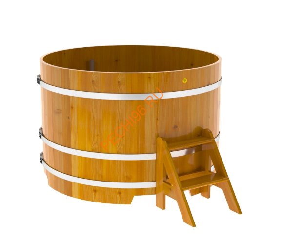 Купель для бани BentWood круглая из лиственницы рустик, h 1000мм
