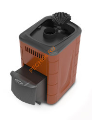 Печь банная ТМФ Гейзер Мини 2016 Inox ДА ЗК терракота