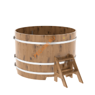 Купель для бани BentWood круглая из дуба Рустик, D1,5 м Купель для бани BentWood круглая из дуба Рустик, D1,5 м