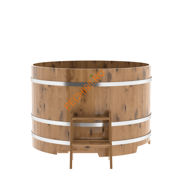 Купель для бани BentWood круглая из дуба рустик, h 1000мм