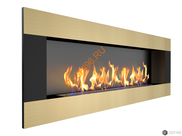 Биокамин ZeFire ELLIOT horizontal 1800 латунный