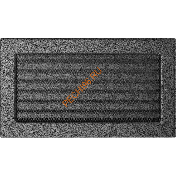 Вентиляционная решетка Kratki 30CSX 170х300 мм черная/серебро