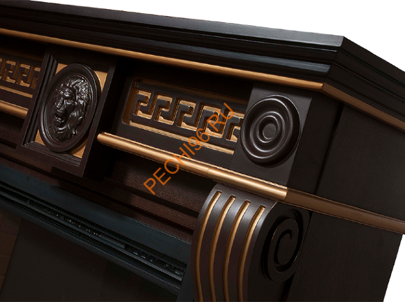 Электрокамин Electrolux Sphere Plus EFP/P-3320RLS с порталом Firelight Vittoriano 30, темный дуб с патиной Электрокамин Electrolux Sphere Plus EFP/P-3320RLS с порталом Firelight Vittoriano 30, темный дуб с патиной