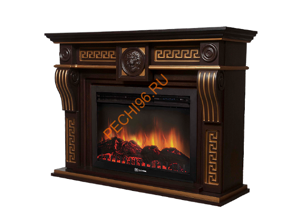 Электрокамин Electrolux Sphere Plus EFP/P-3320RLS с порталом Firelight Vittoriano 30, темный дуб с патиной Электрокамин Electrolux Sphere Plus EFP/P-3320RLS с порталом Firelight Vittoriano 30, темный дуб с патиной