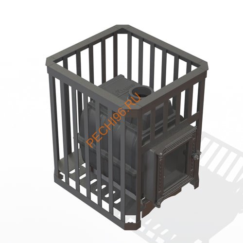 Печь банная FireWay ПароВар 24 сетка-ковка (201) б/в