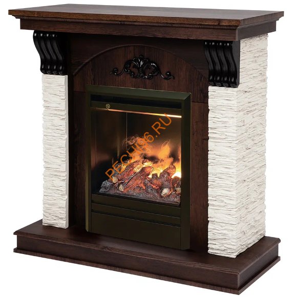 Электрокамин RealFlame Corfino STD/EUG WT/AO с очагом 3D Olympic