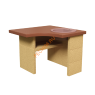 Стол-мойка Барбекю центр Боярыня угловой Классик