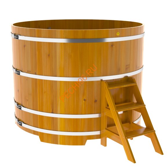 Купель для бани BentWood круглая из лиственницы рустик, D1,8 м Купель для бани BentWood круглая из лиственницы рустик, D1,8 м