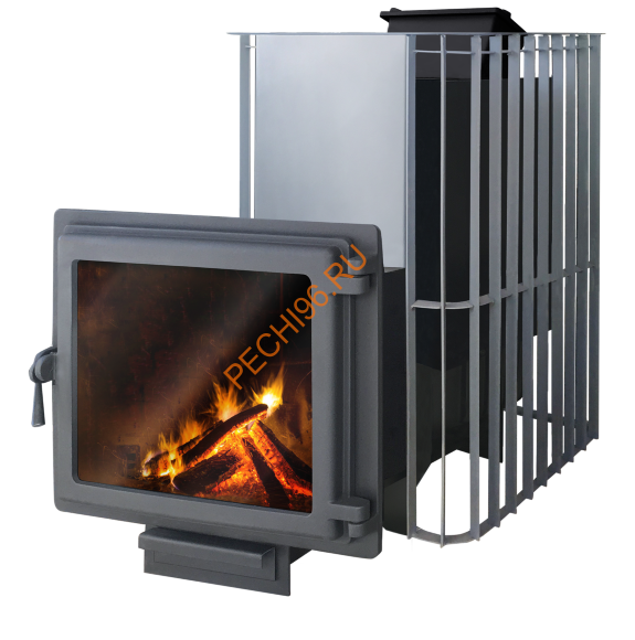 Печь банная Этна Шторм 18 Панорама