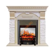 Электрокамин Royal Flame Dublin Слоновая кость с патиной с очагом Fobos FX M Электрокамин Royal Flame Dublin Слоновая кость с патиной с очагом Fobos FX M