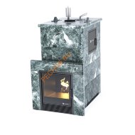 Печь банная ИзиСтим Геленджик М2 в кожухе из змеевика