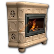 Печь-камин КимрПечь Медальон угловой Ваниль Печь-камин КимрПечь Медальон угловой Ваниль