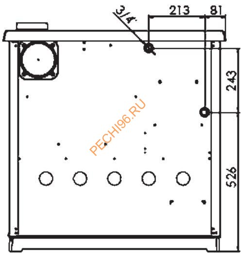 Чугунная печь-плита PLAMEN TERMO GLAS